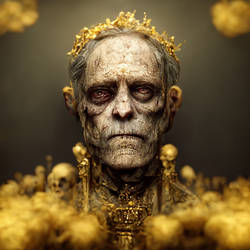 Zombie emperor on his throne