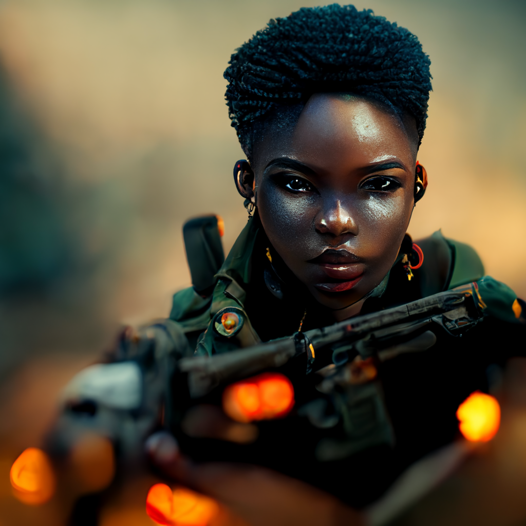 Black female soldier by gin2sama on DeviantArt