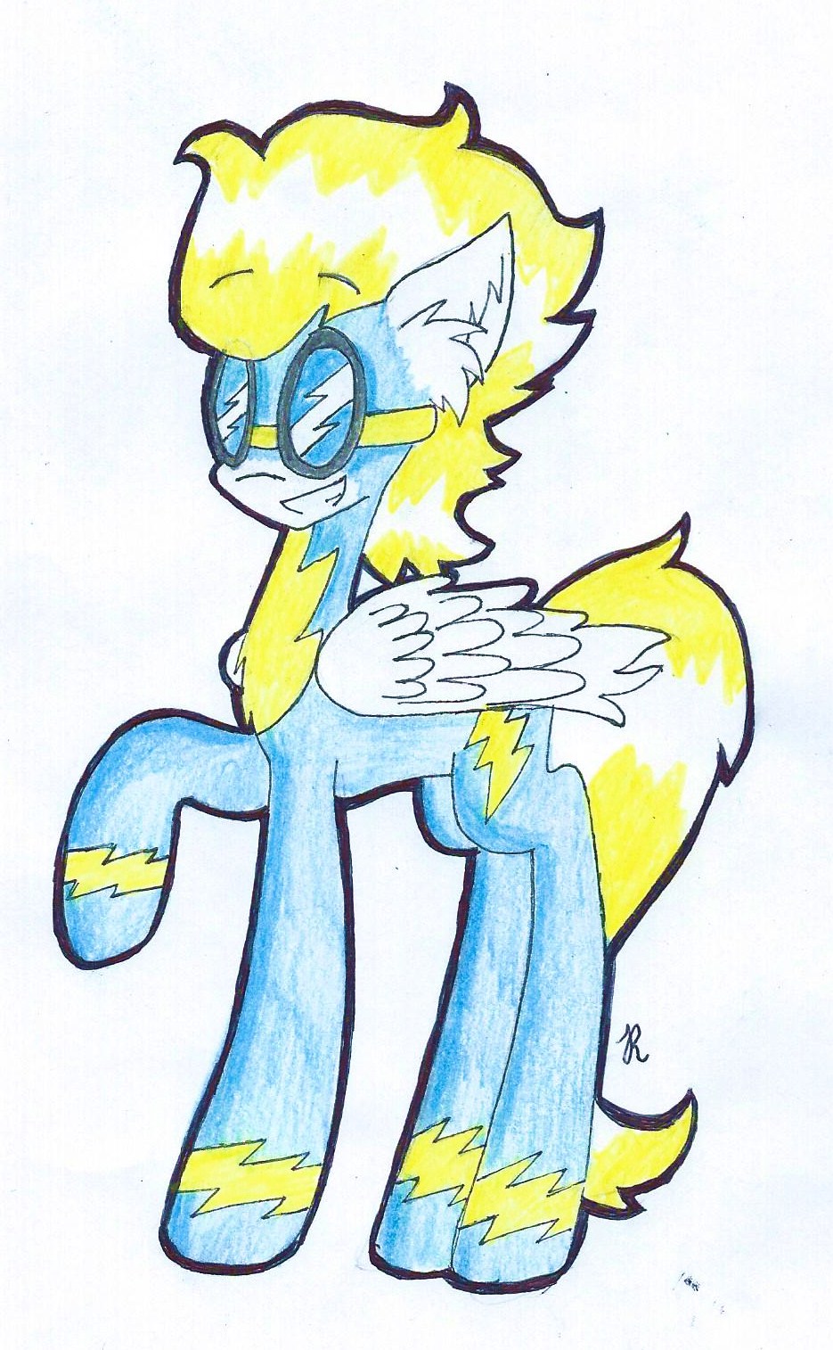 Wonderbolt Pony (Inked)