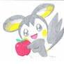 Emolga loves apples! (old drawing)