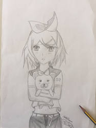 Rin's teddy bear sketch 