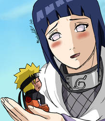 Hinata and a Chibi Naruto
