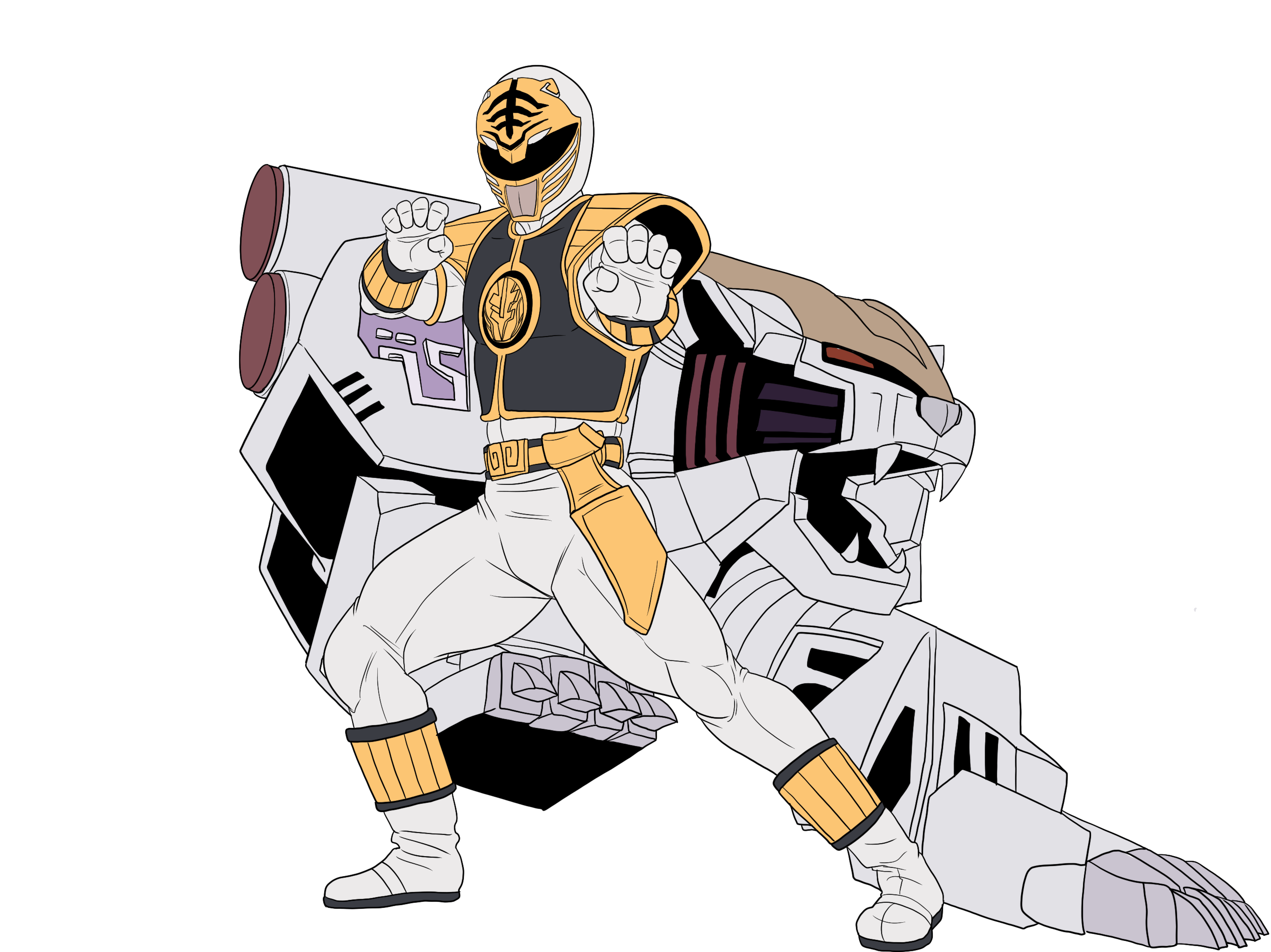 WIP White Ranger by Ninja-8004 on DeviantArt