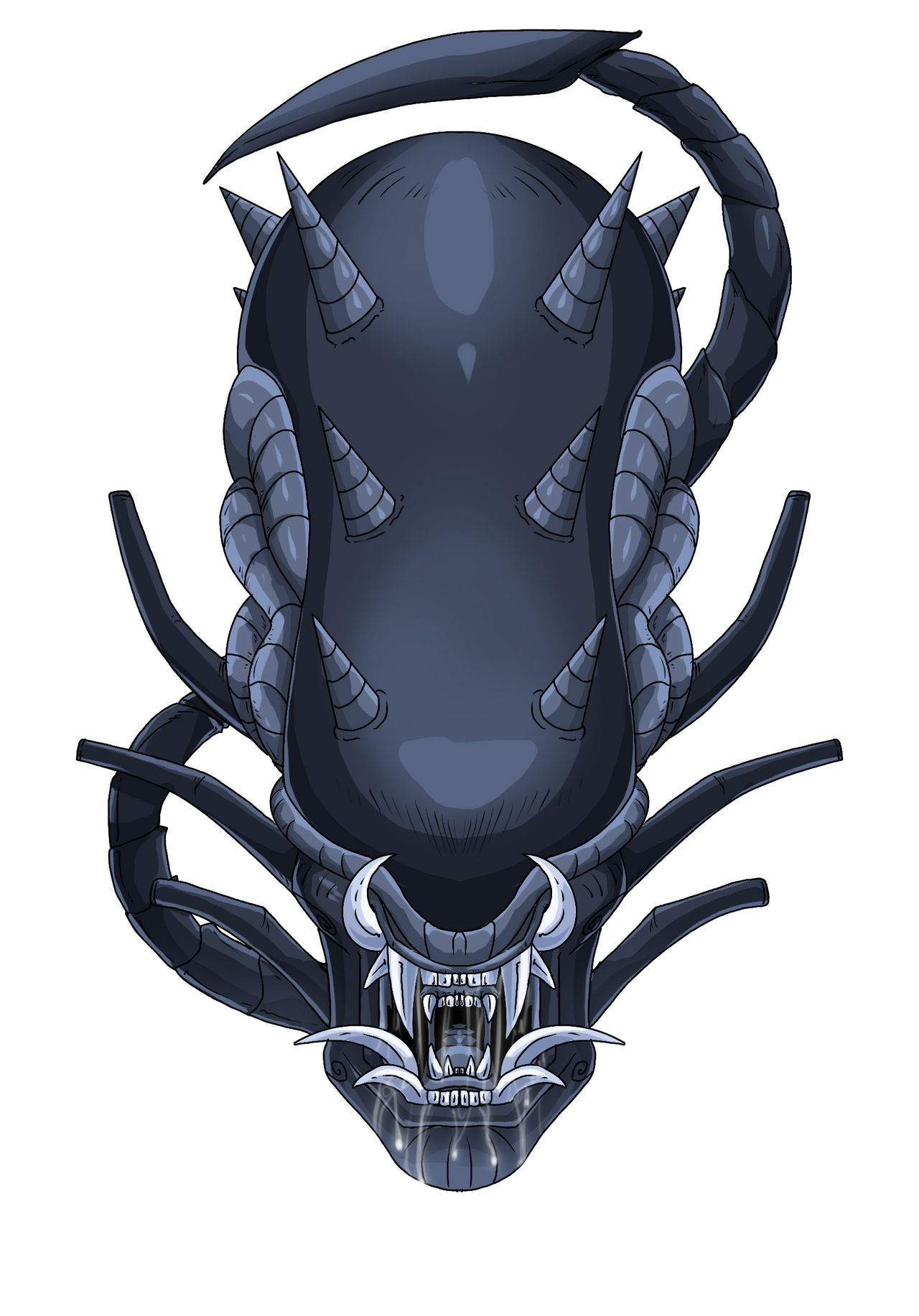 Xenomorph Oni Mask by Ninja-8004 on DeviantArt