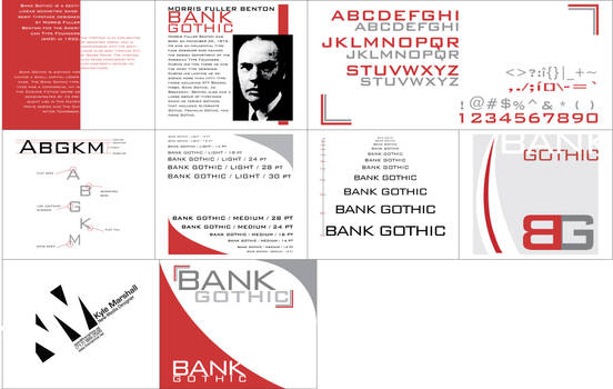 Bank Gothic Typebook