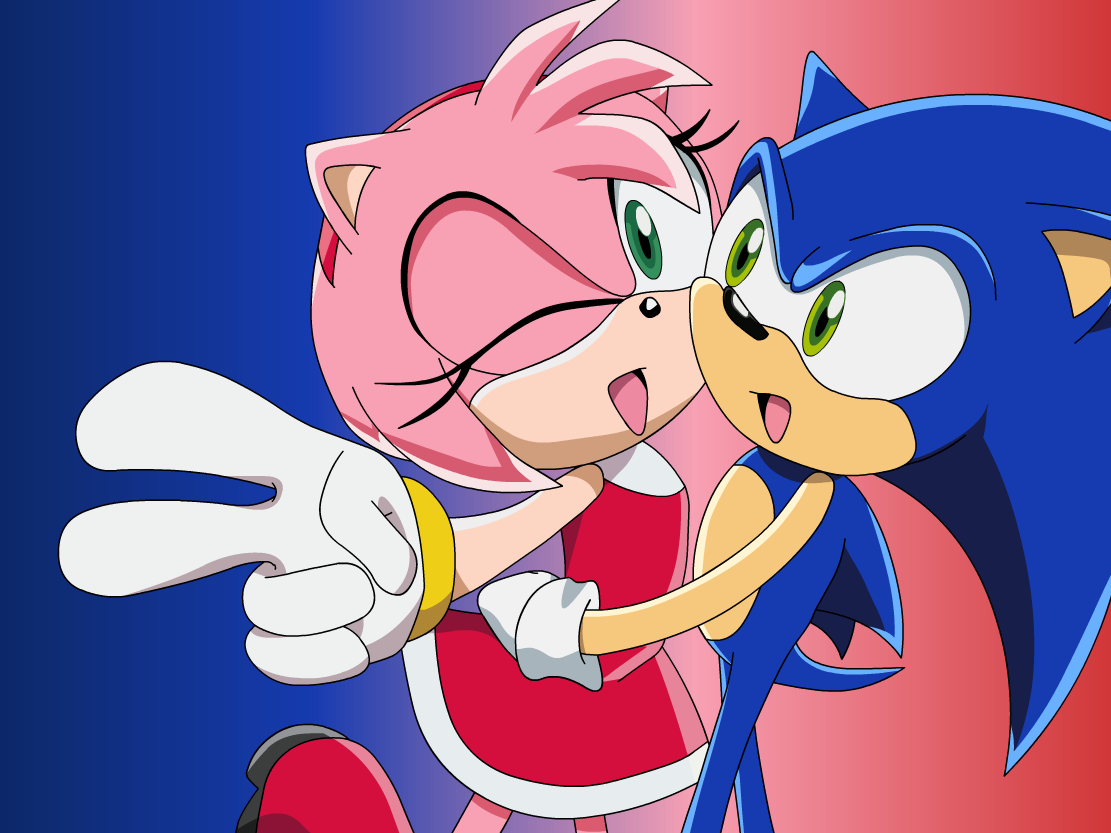 Amy and Sonic by Forever-Yours-Angel on DeviantArt