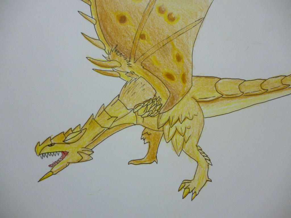 Gold Rathian by ApexFeraligatr on DeviantArt