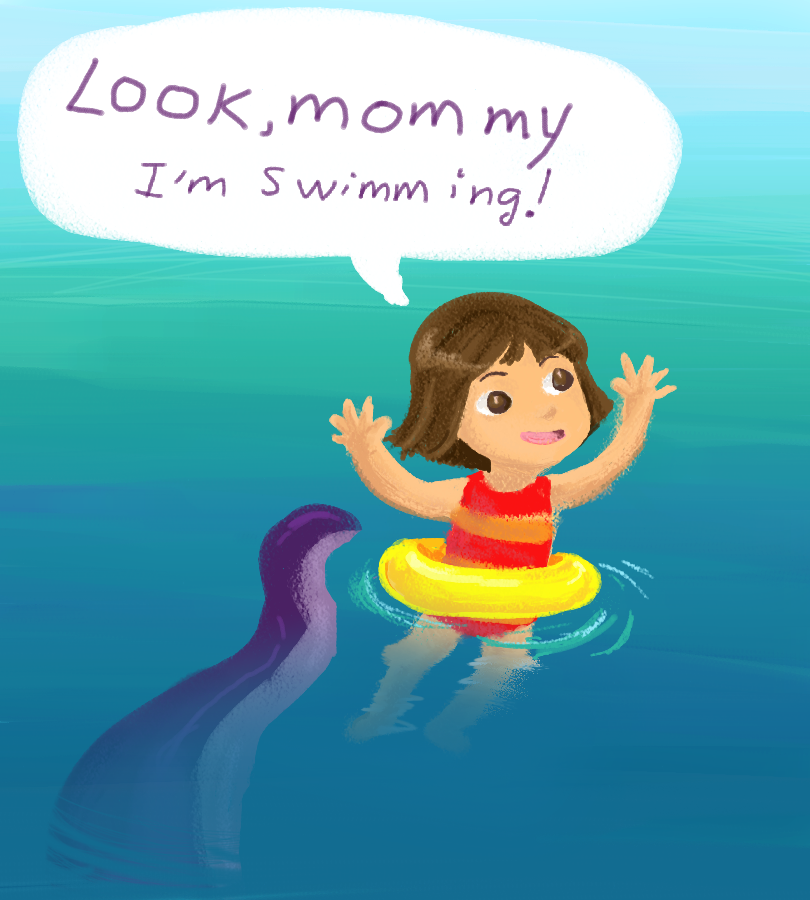 I'm swimming