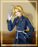 Edward in Military's outfit