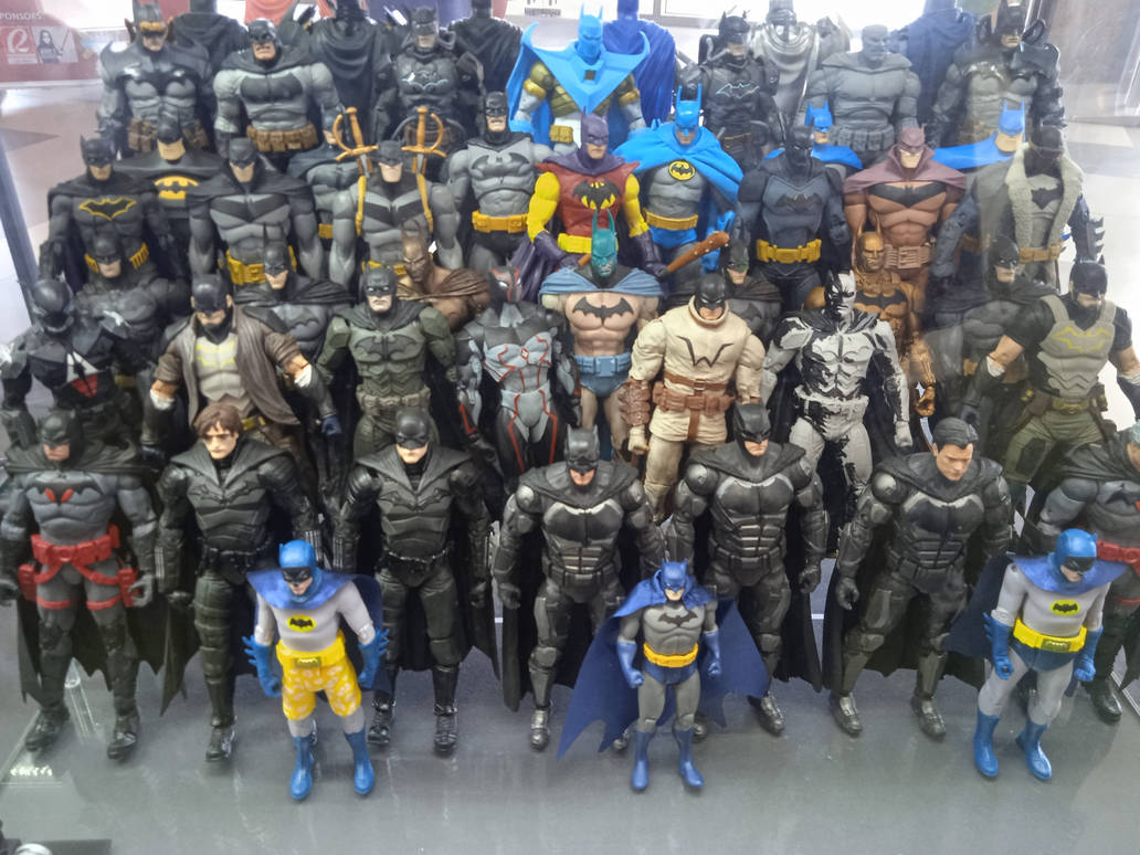 Batman figure collection display by thereanimatedunknown on DeviantArt