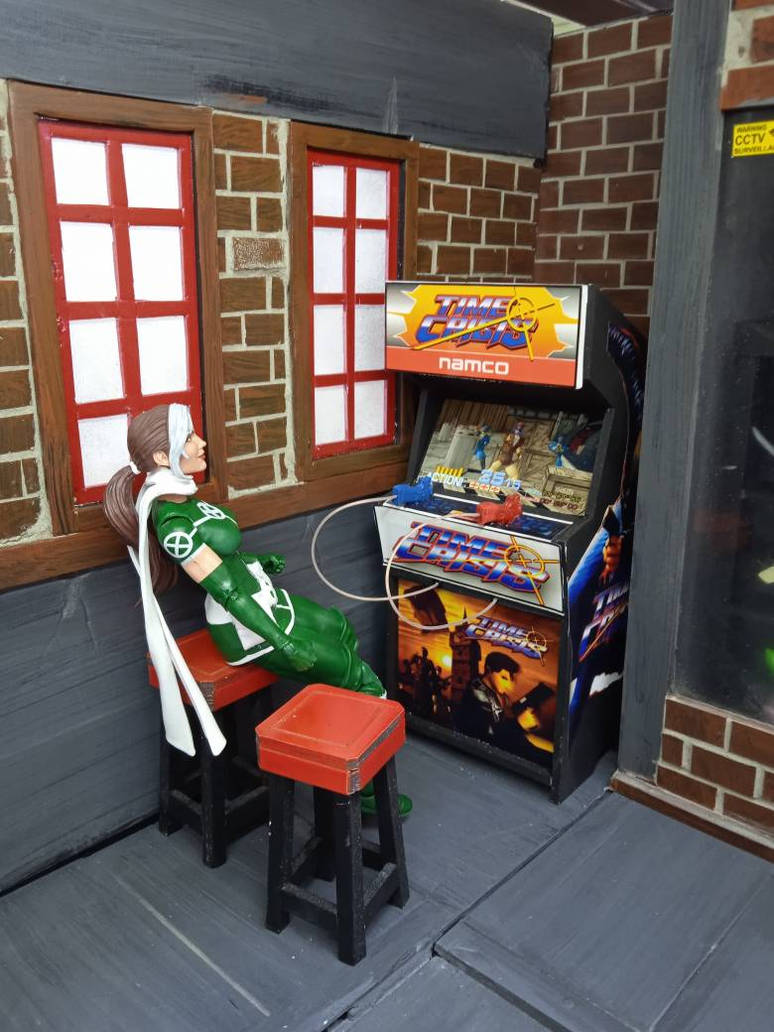 Rogue playing Time Crisis by thereanimatedunknown on DeviantArt