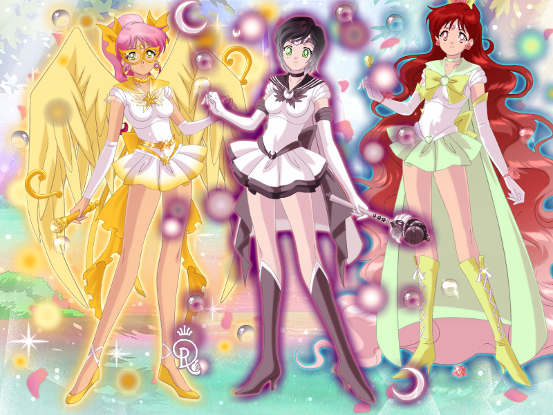 Sailor Sun Sailor Moon And Sailor Earth By Ksl100 On Deviantart 
