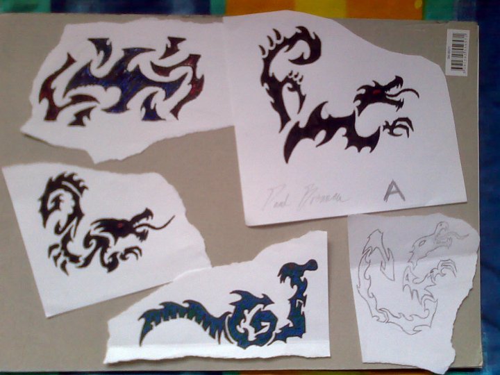 Various tribal dragons