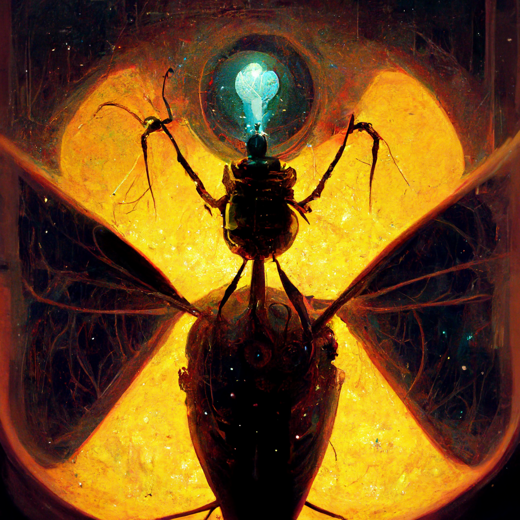 Nuclear Insect Insect discovering nuclear fusion (AI) by VisionsOfDoom on DeviantArt
