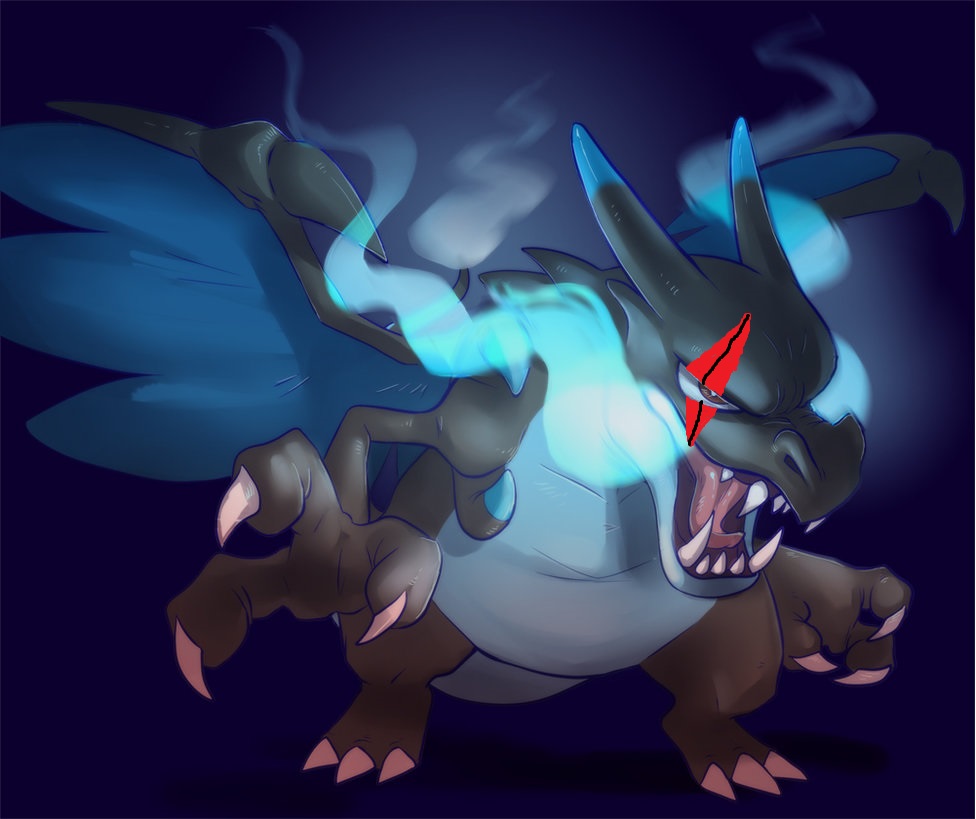 Charizard's Scary Face by Pokemonsketchartist on DeviantArt