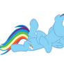 Laughting Rainbow Dash