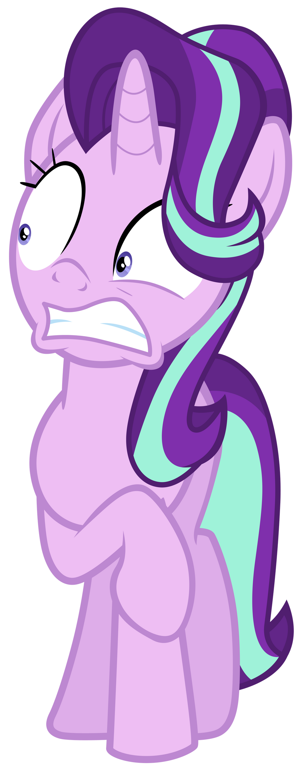 Starlight Glimmer repulsed by Fluttershy by Tardifice on DeviantArt