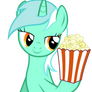 Lyra takes popcorn