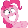 Pinkie Pie applauding with a big grin