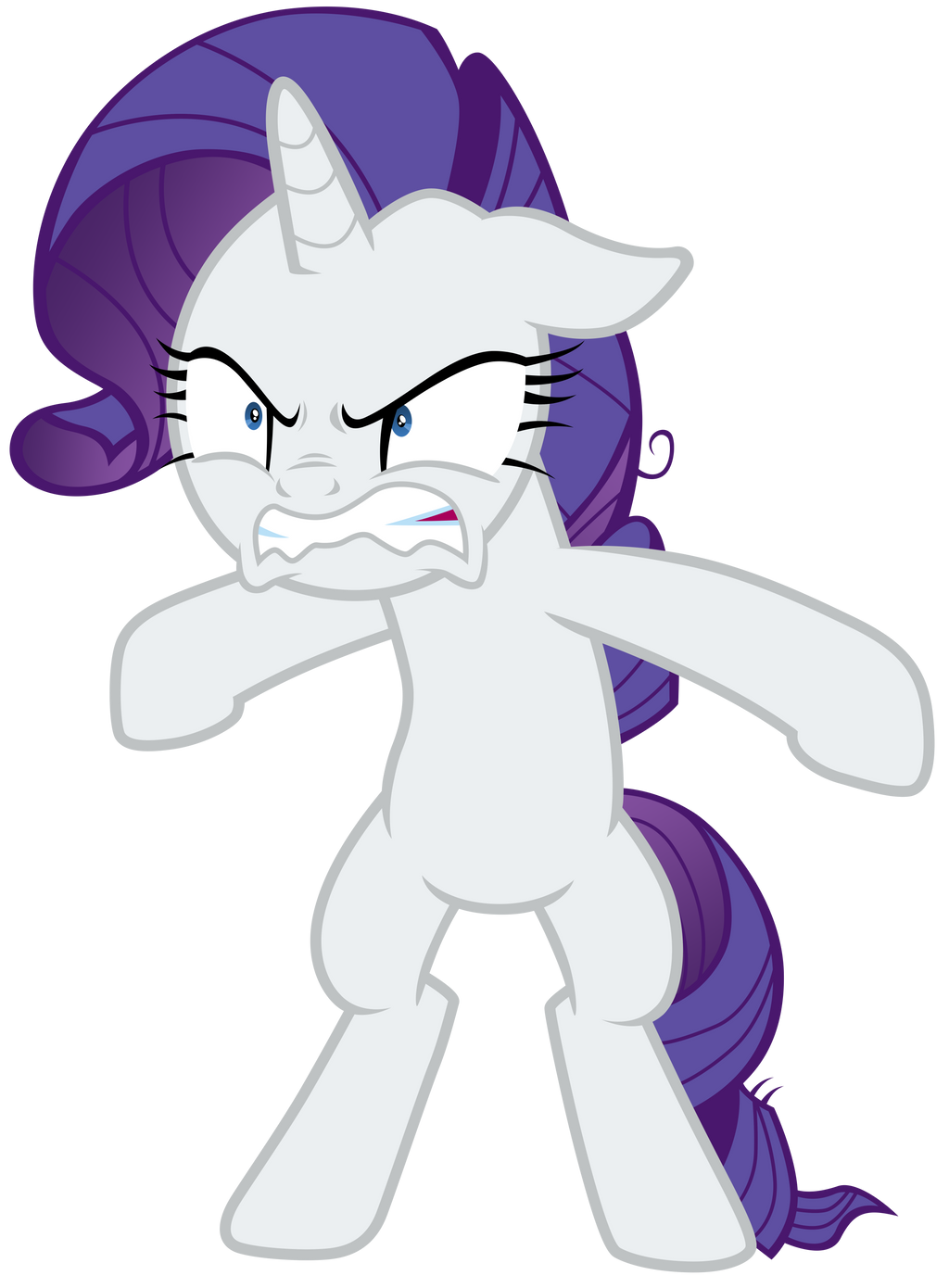 Rarity growling with overprotective greed by Tardifice on DeviantArt