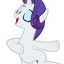 Rarity spinning around on one hoof