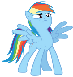 Rainbow Dash puffing out her chest