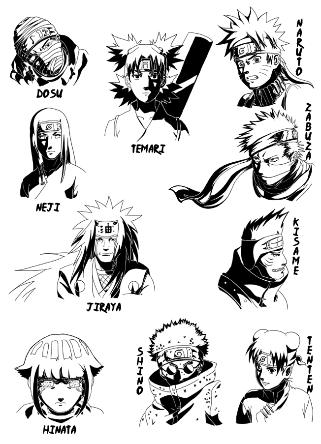 Naruto characters: one