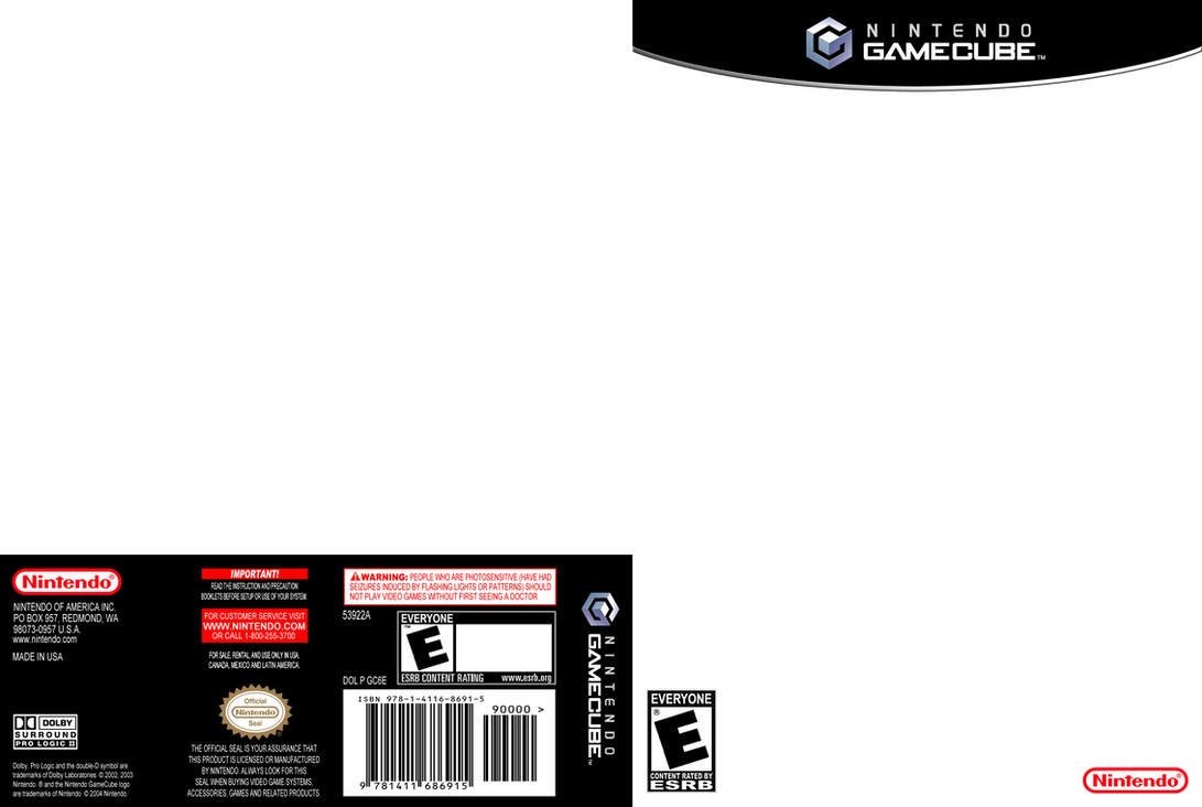 Re Rgamecube Cover Gamecube - Cover template by BigMachete on DeviantArt