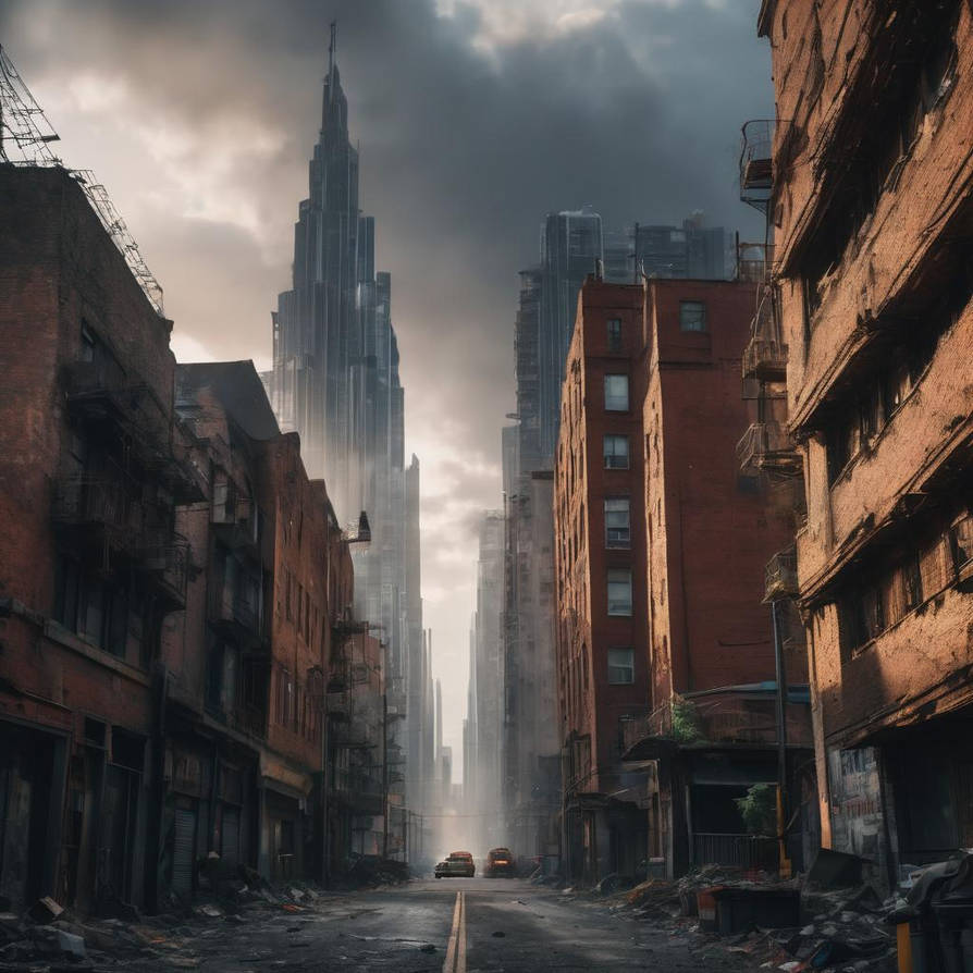 Dystopian Cityscapes:ai art by tanirt11 on DeviantArt