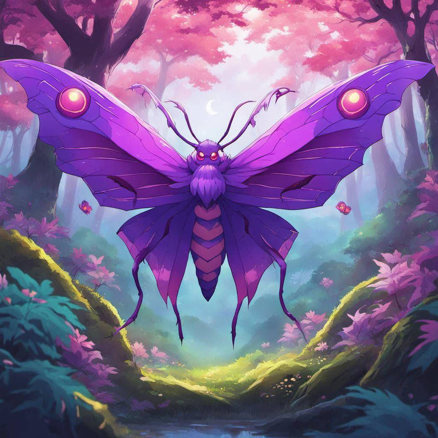 A Purple Moth Monster In The Misty Forest By Lagmaster64 On DeviantArt a-purple-moth-monster-in-the-misty-forest-by-lagmaster64-on-deviantart