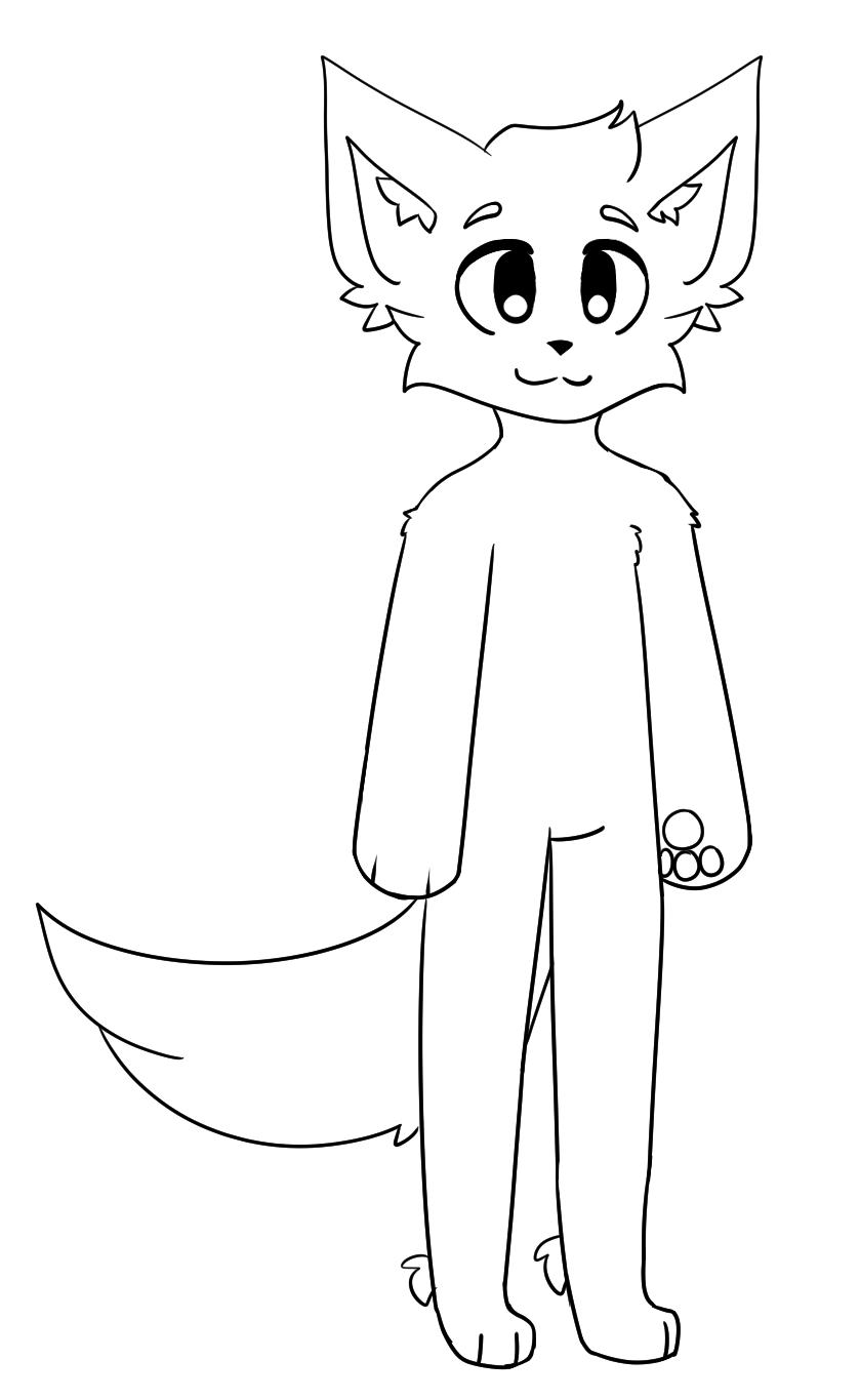 F2U Full body wolf/fox base by 0kawayan0 on DeviantArt