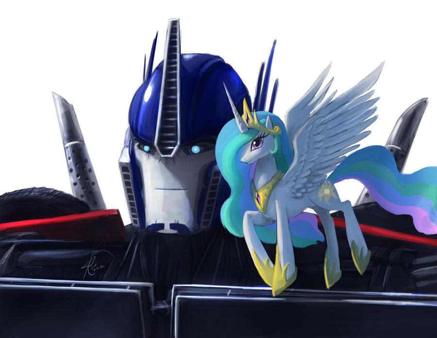 Optimus Prime and Princess Celestia