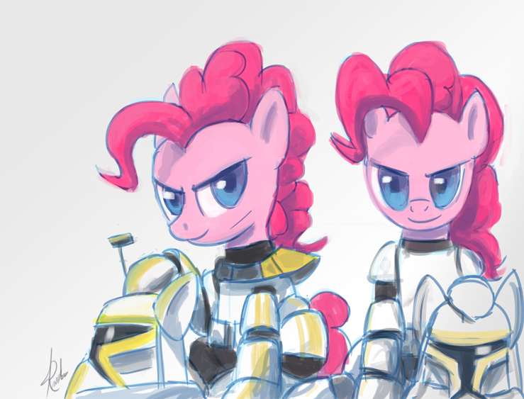 Pinkie clone troopers