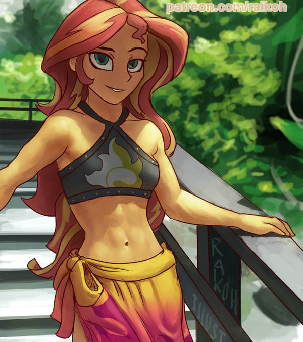 Swimsuit Shimmer by RaikohIllust