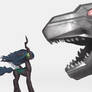 Grimlock roars to bug horse
