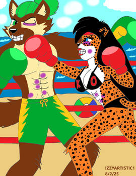 Beach Boxing Round 16-Lin vs. Gary