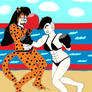 Beach Boxing - Lin vs. Ghost!