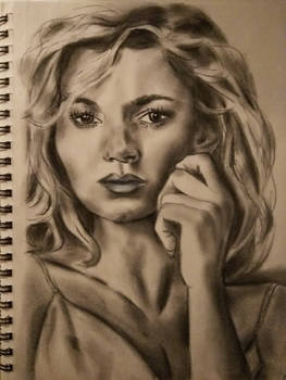 blonde charcoal pencil 
