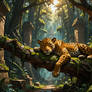Jaguar of the Mayan Rainforest