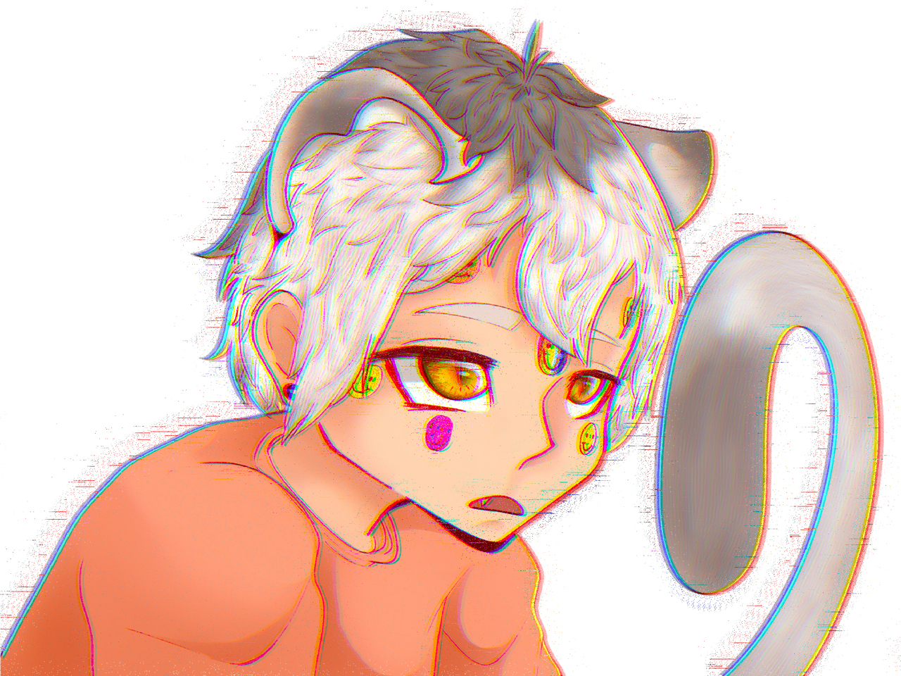 Drawzzy Holographic cat boy by drawzzy on DeviantArt