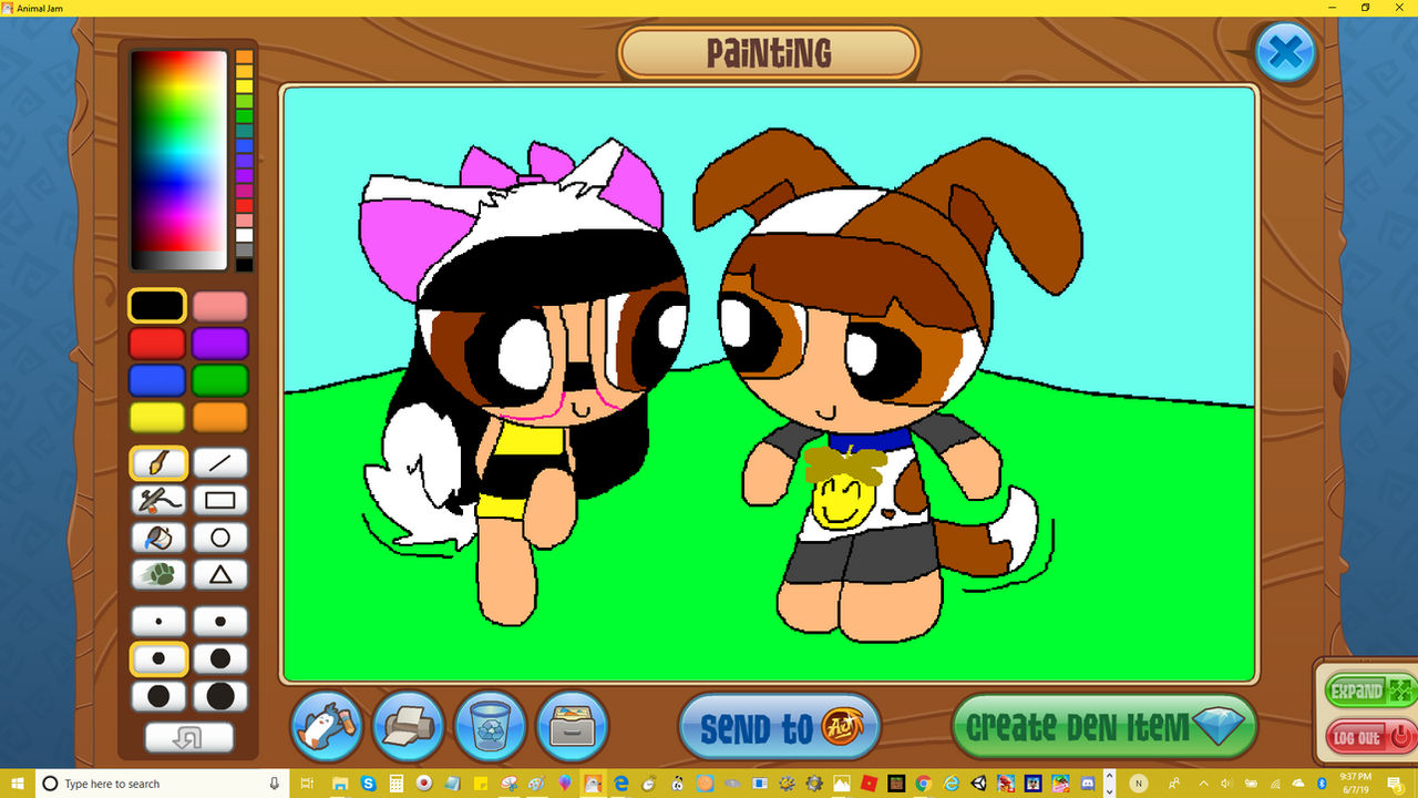 Puppy Love (Drawing Gift on Animal Jam) by LaceyPowerPuffGirl on DeviantArt