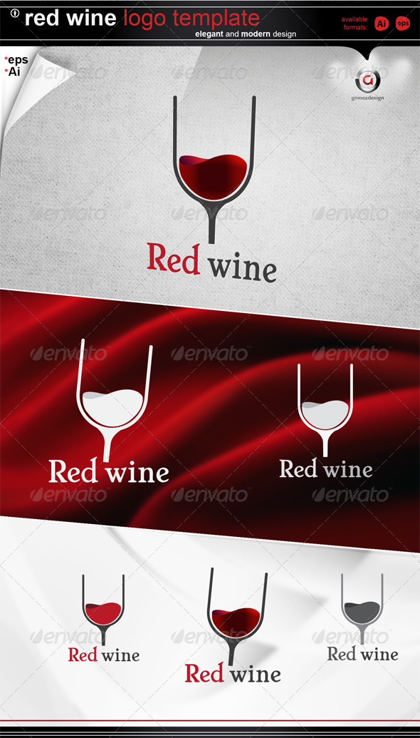 Red wine logo