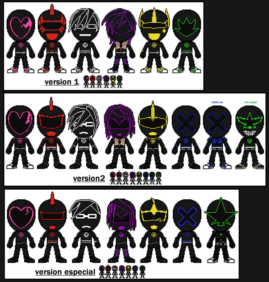 Mighty Moshin Emo Rangers by N0variel on DeviantArt