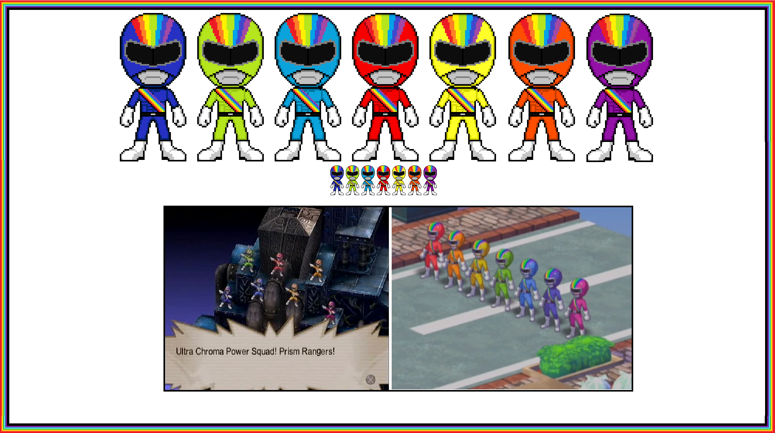 Ultra Chroma Power Squad! Prism Rangers by N0variel on DeviantArt