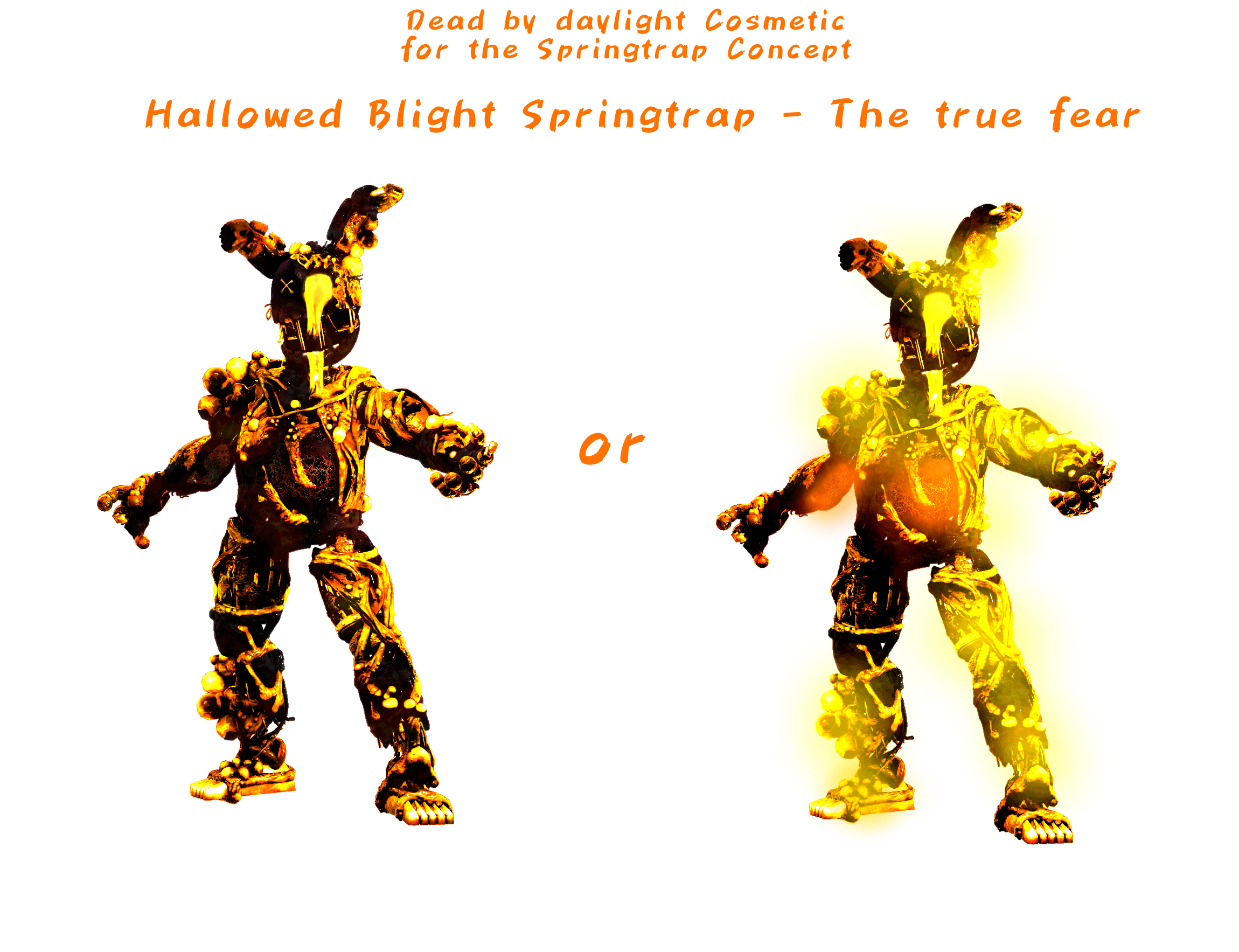 Blighted Springtrap Hallowed Blight Springtrap Cosmetic Concept by 82726278282 on DeviantArt