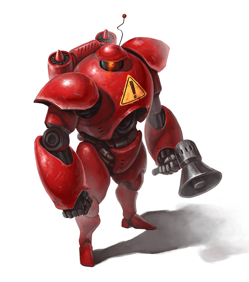 warning bot) by GeorgeVostrikov on DeviantArt