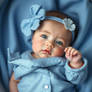 Little Blue Angel | Sweet Baby in Pastel Dreams