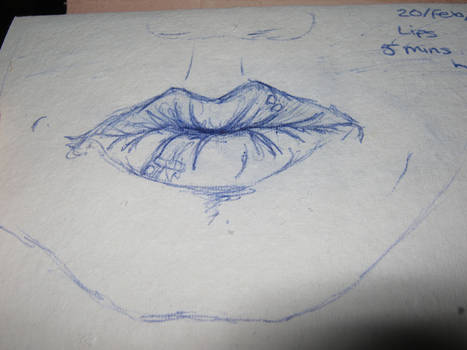 lips doodle