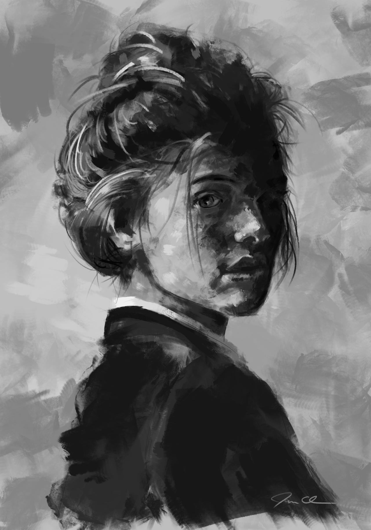 Black and White Digital Painting by jdoane229 on DeviantArt