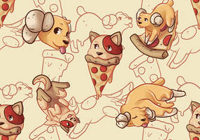 Pupperoni Pizza Pattern